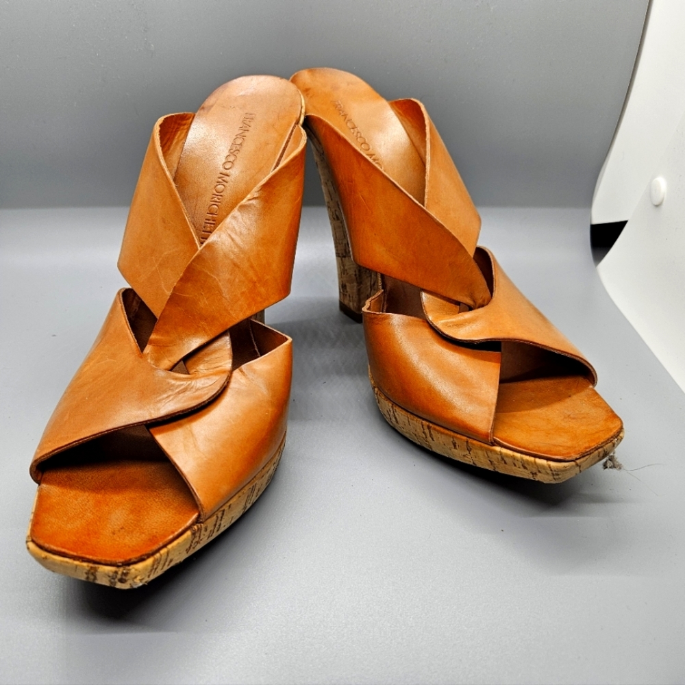 Francesco Morichetti cork Mules